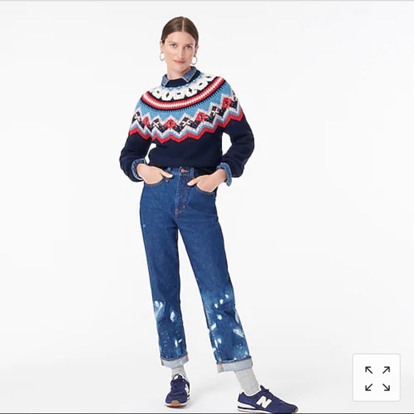 J. Crew Zigzag Fair Isle Sweater - Picture 4 of 5